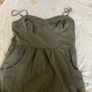 green cargo dress